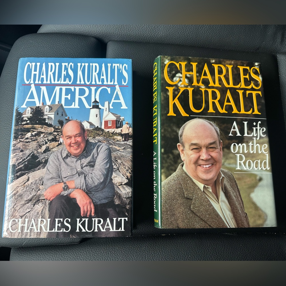 Charles Kuralt Hardcover Book Bundle - Brown & Blue Covers
